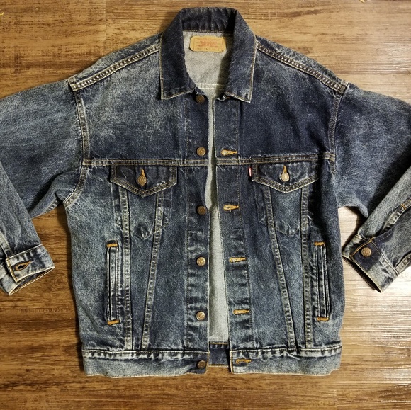 Levi's | Jackets & Coats | Levis Vtg Acid Wash Denim Trucker